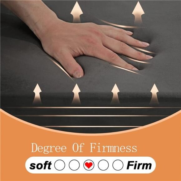 Memory Foam Chair Cushion Thick 2 Inch Folding Seat Pad Non Slip Dining Kitchen - Picture 5 of 7